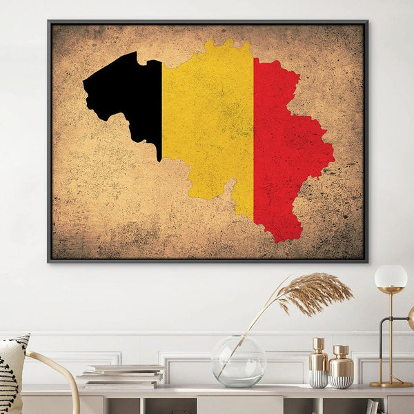 Belgium Canvas Art Clock Canvas