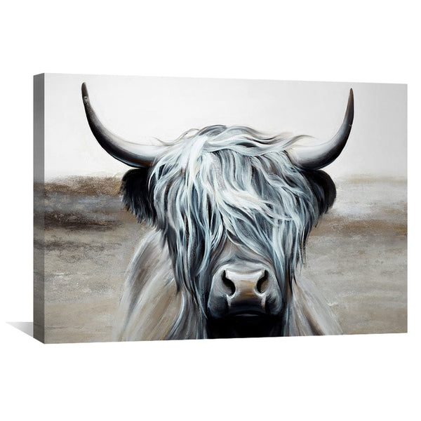 Beneath Highlands Bangs Canvas Art Clock Canvas