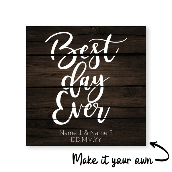 Best Day Ever Canvas Art Clock Canvas