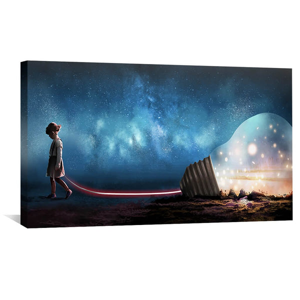 Big Ideas Canvas Art 50 x 25cm / Unframed Canvas Print Clock Canvas