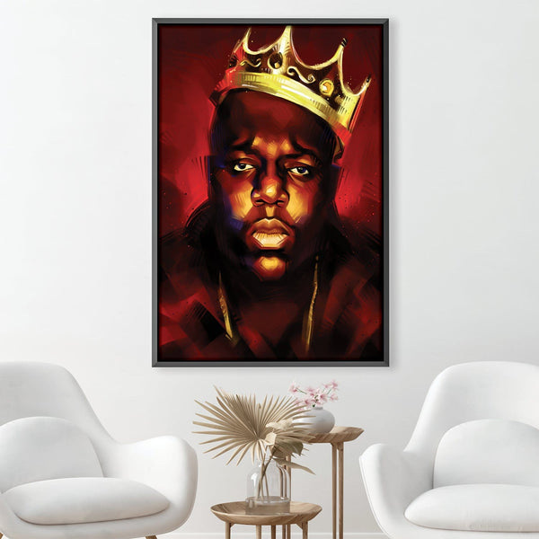 Biggie King Canvas Art Clock Canvas