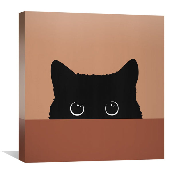 Black Cat 2 Canvas Art Clock Canvas