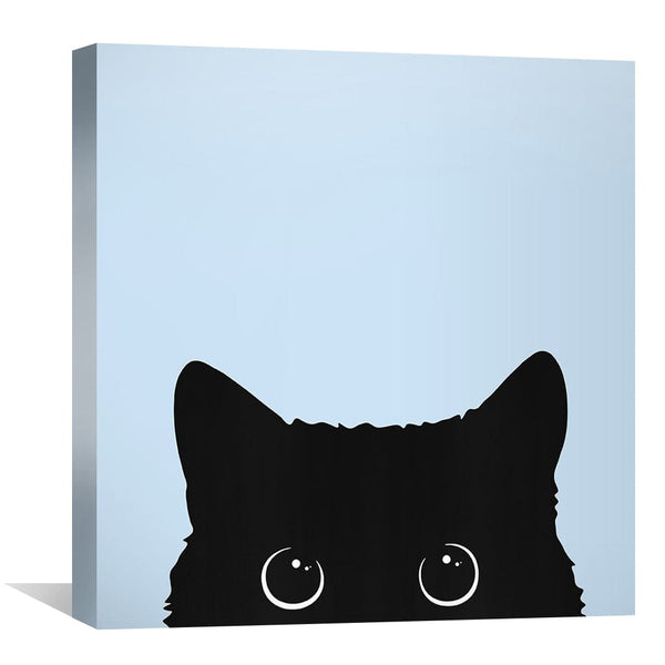 Black Cat 4 Canvas Art Clock Canvas