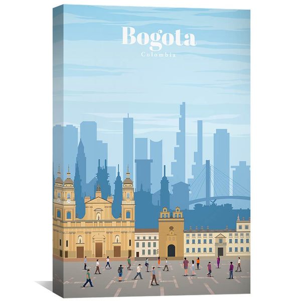 Bogota Canvas - Studio 324 Art 30 x 45cm / Unframed Canvas Print Clock Canvas