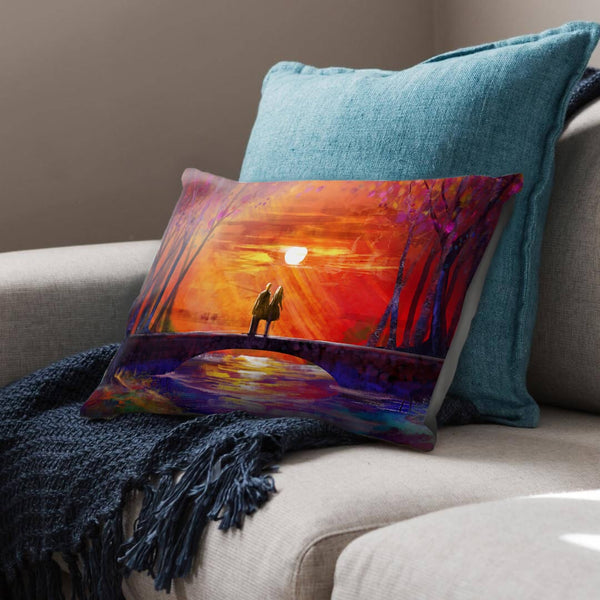 Bridge Light and Love Cushion Cushion 48 x 33cm Clock Canvas