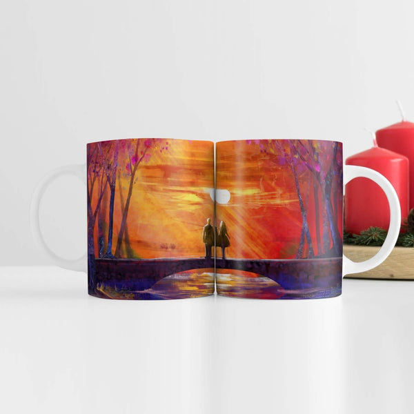 Bridge Light and Love Mug Mug White Clock Canvas