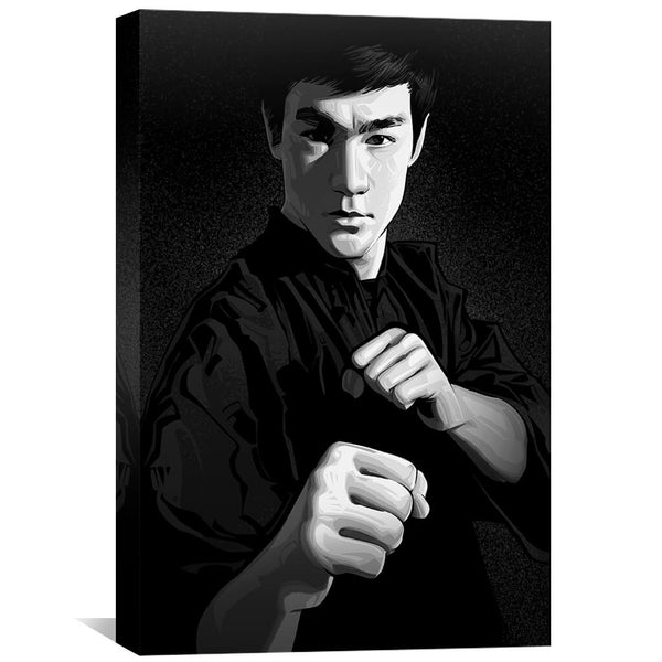 Bruce Lee Canvas Art Clock Canvas