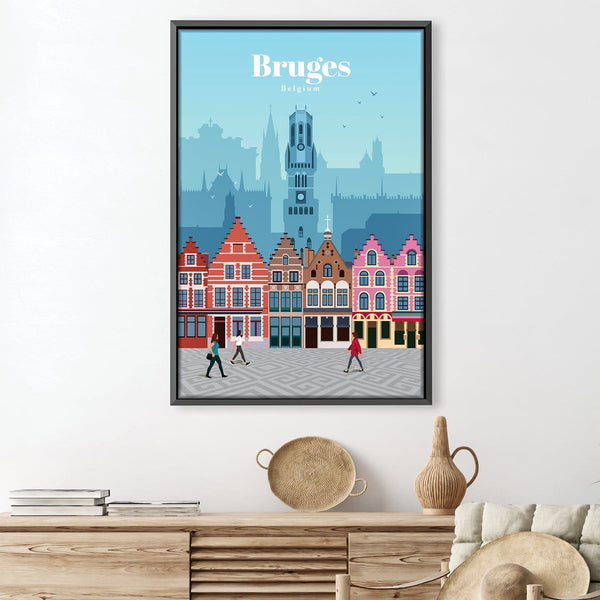 Bruges Canvas - Studio 324 Art Clock Canvas