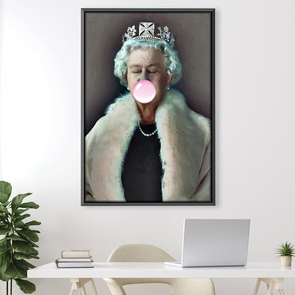 Bubble Gum Queen Canvas Art Set of 3 / 30 x 45cm / Unframed Canvas Print Clock Canvas