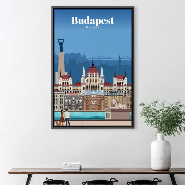 Budapest Canvas - Studio 324 Art Clock Canvas