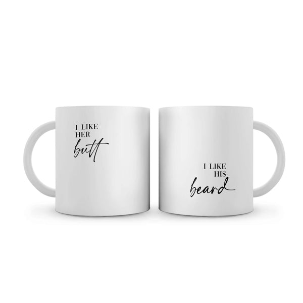 Butt and Beard Mug Mug Clock Canvas