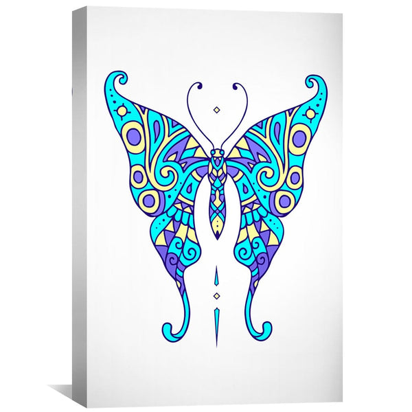 Butterfly 2 Canvas Art Clock Canvas