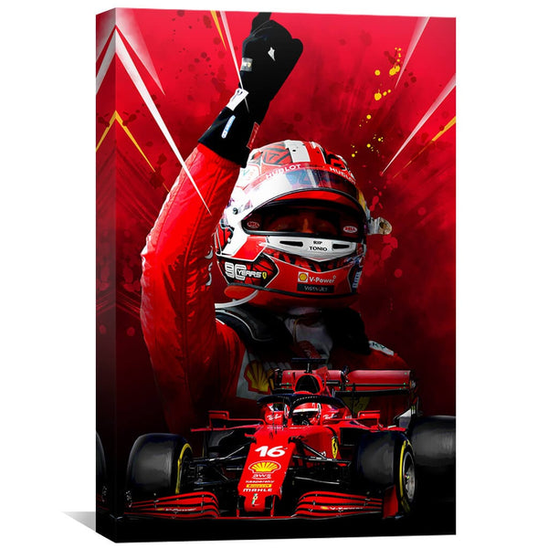 C Leclerc Canvas Art 30 x 45cm / Unframed Canvas Print Clock Canvas