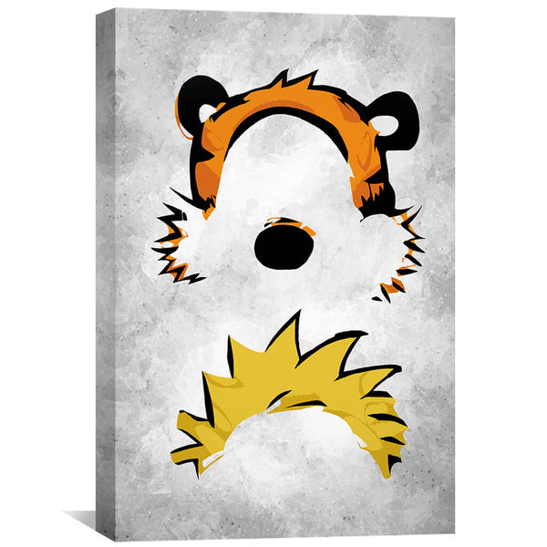 Calvin and Hobbes Faces Canvas Art 30 x 45cm / Unframed Canvas Print Clock Canvas