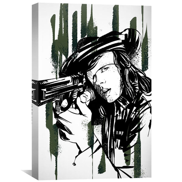 Carl Grimes Canvas Art Clock Canvas