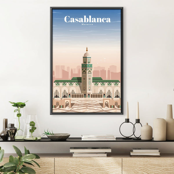 Casablanca Canvas - Studio 324 Art Clock Canvas