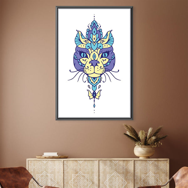 Cat Canvas Art 30 x 45cm / Unframed Canvas Print Clock Canvas