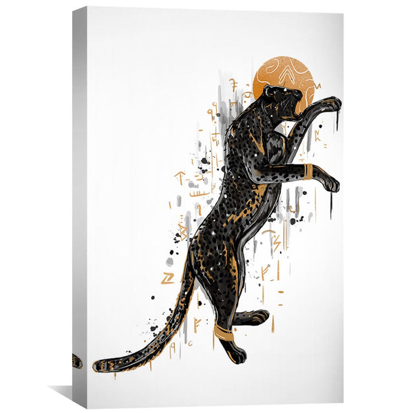 Cheetah 1 Canvas Art Clock Canvas