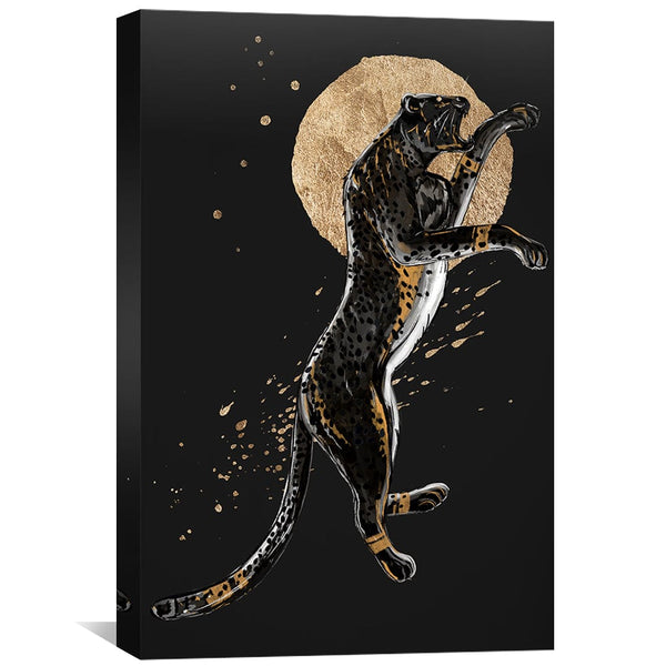 Cheetah 2 Canvas Art Clock Canvas