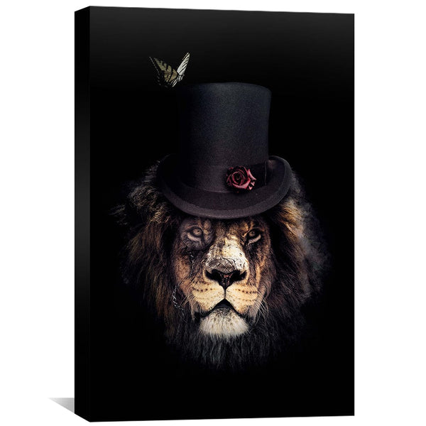 Classy Lion Canvas Art Clock Canvas