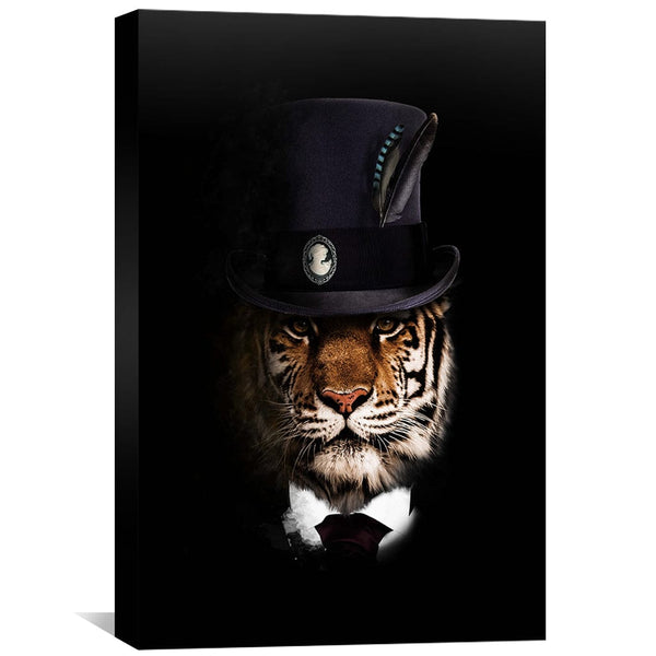 Classy Tiger Canvas Art Clock Canvas