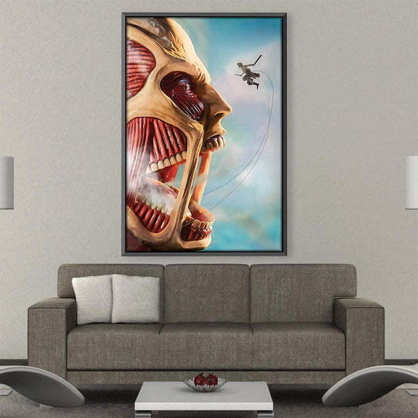 Colossal Titan Canvas Art Clock Canvas