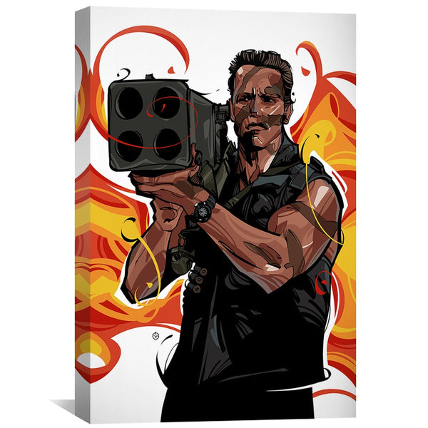 Commando 1 Canvas Art Clock Canvas