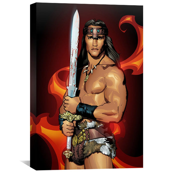 Conan the Barbarian Canvas Art Clock Canvas