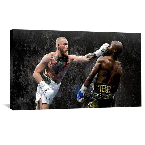 Conor vs Floyd Canvas Art Clock Canvas