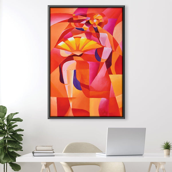 Cubism Dancer Canvas Art Clock Canvas