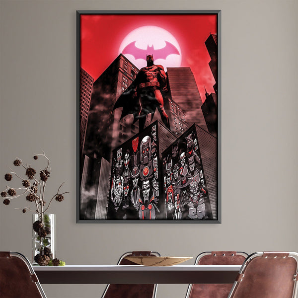 Dark Crusader Canvas Art Clock Canvas