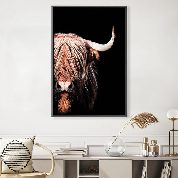 Dark Highlander 2 Canvas Art 30 x 45cm / Unframed Canvas Print Clock Canvas