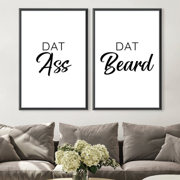 Dat Ass Dat Beard Canvas Art Clock Canvas