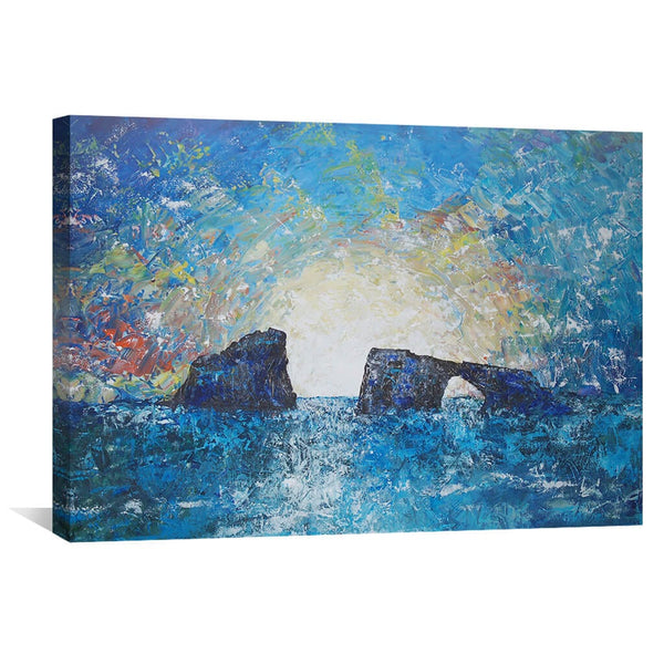 Dawn at the Gatekeepers Canvas Art 45 x 30cm / Unframed Canvas Print Clock Canvas