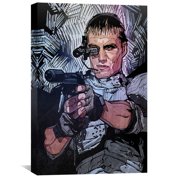 Dolph Lundgren Canvas Art Clock Canvas