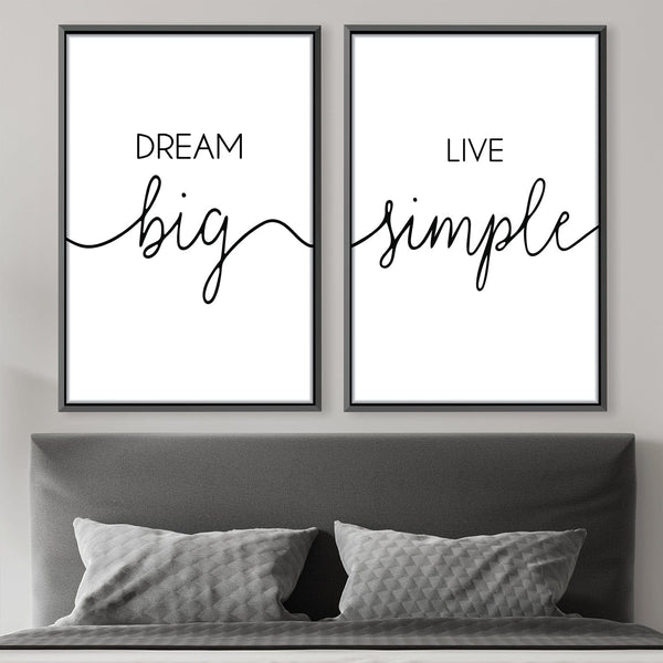 Dream Big Canvas Art Clock Canvas