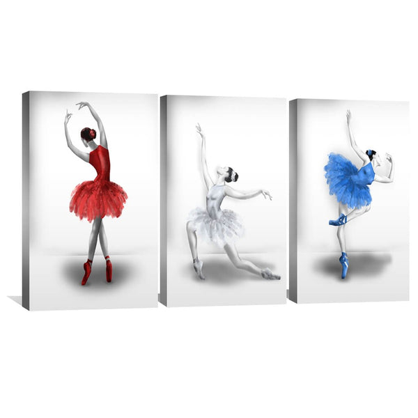 Elegant Ballet Canvas Art Clock Canvas