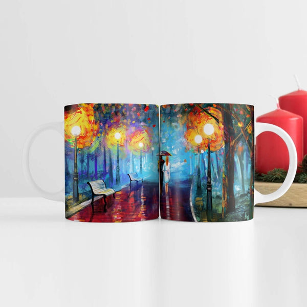 Evening Walks Mug Mug White Clock Canvas