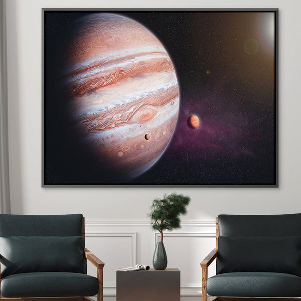 Eye of Jupiter Canvas Art Clock Canvas