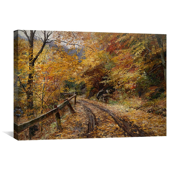 Falling Leaves Canvas Art Clock Canvas