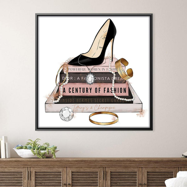 Fashion History Canvas Art Clock Canvas