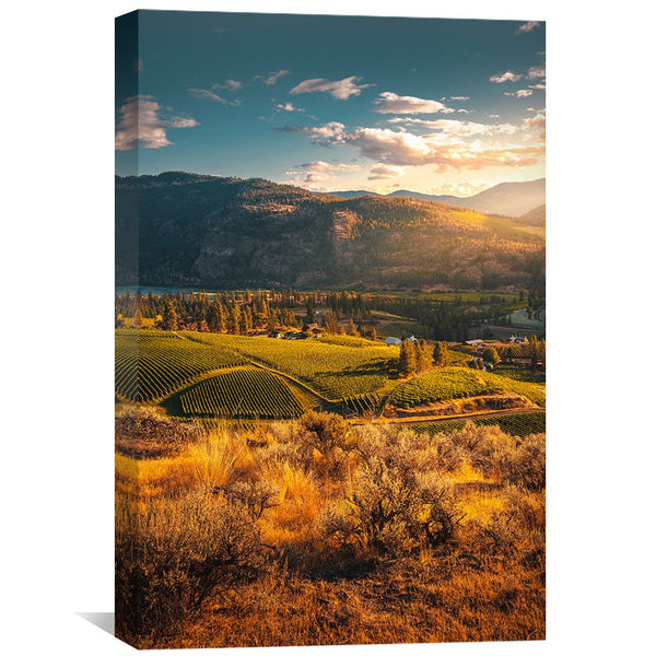 Fields of Gold Canvas Art Clock Canvas