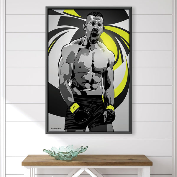 Fighter Boyka Canvas Art Clock Canvas