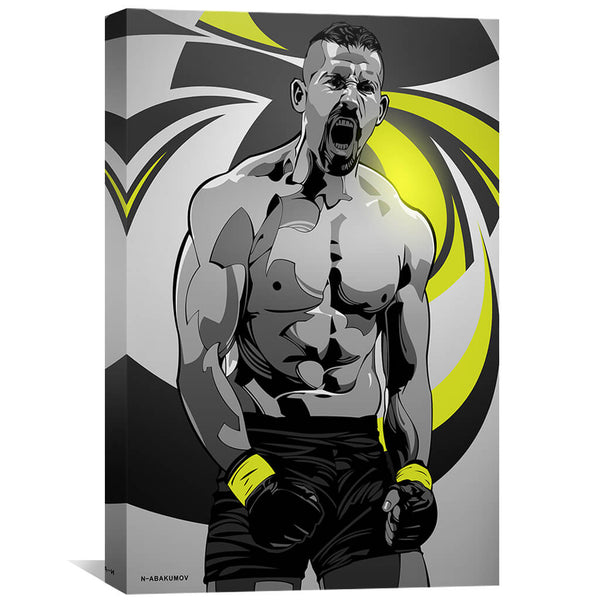 Fighter Boyka Canvas Art 30 x 45cm / Unframed Canvas Print Clock Canvas