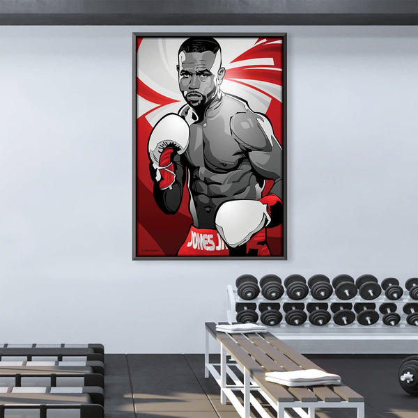 Fighter Roy Jones Jr Canvas Art Clock Canvas