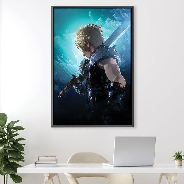 Final Fantasy Canvas Art Clock Canvas