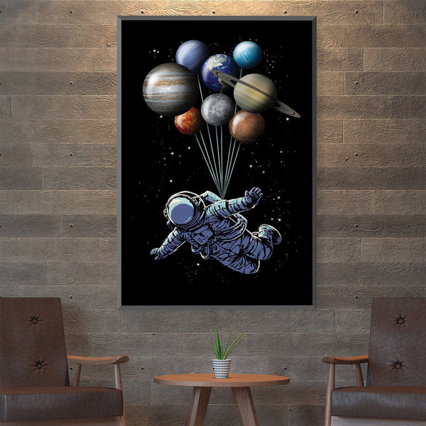 Floating In Space Canvas Art Clock Canvas