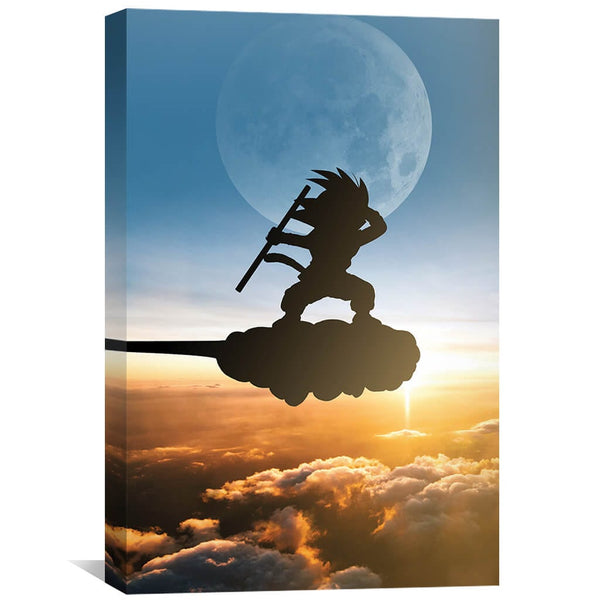 Flying Nimbus Canvas Art 30 x 45cm / Unframed Canvas Print Clock Canvas