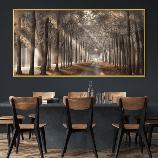 Forest Strolls Canvas Art Clock Canvas