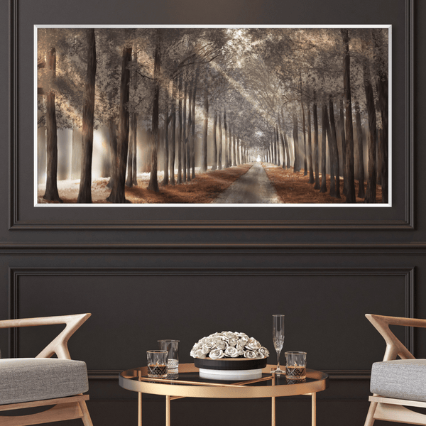 Forest Strolls Canvas Art Clock Canvas